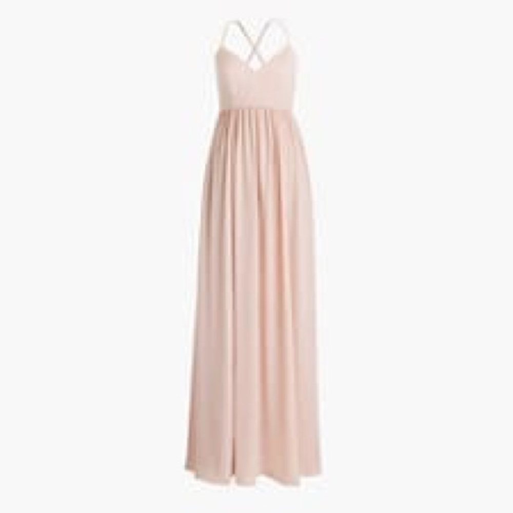Jcrew drapey dress blush BNWT